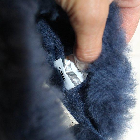 NIB UGG WOMEN'S SLIP ON SEQUIN CLUGGETTE SLIPPERS NAVY BLUE 6 - Picture 7 of 7